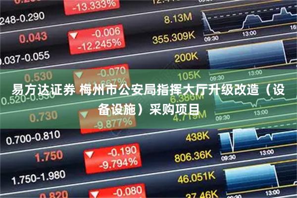 易方达证券 梅州市公安局指挥大厅升级改造（设备设施）采购项目